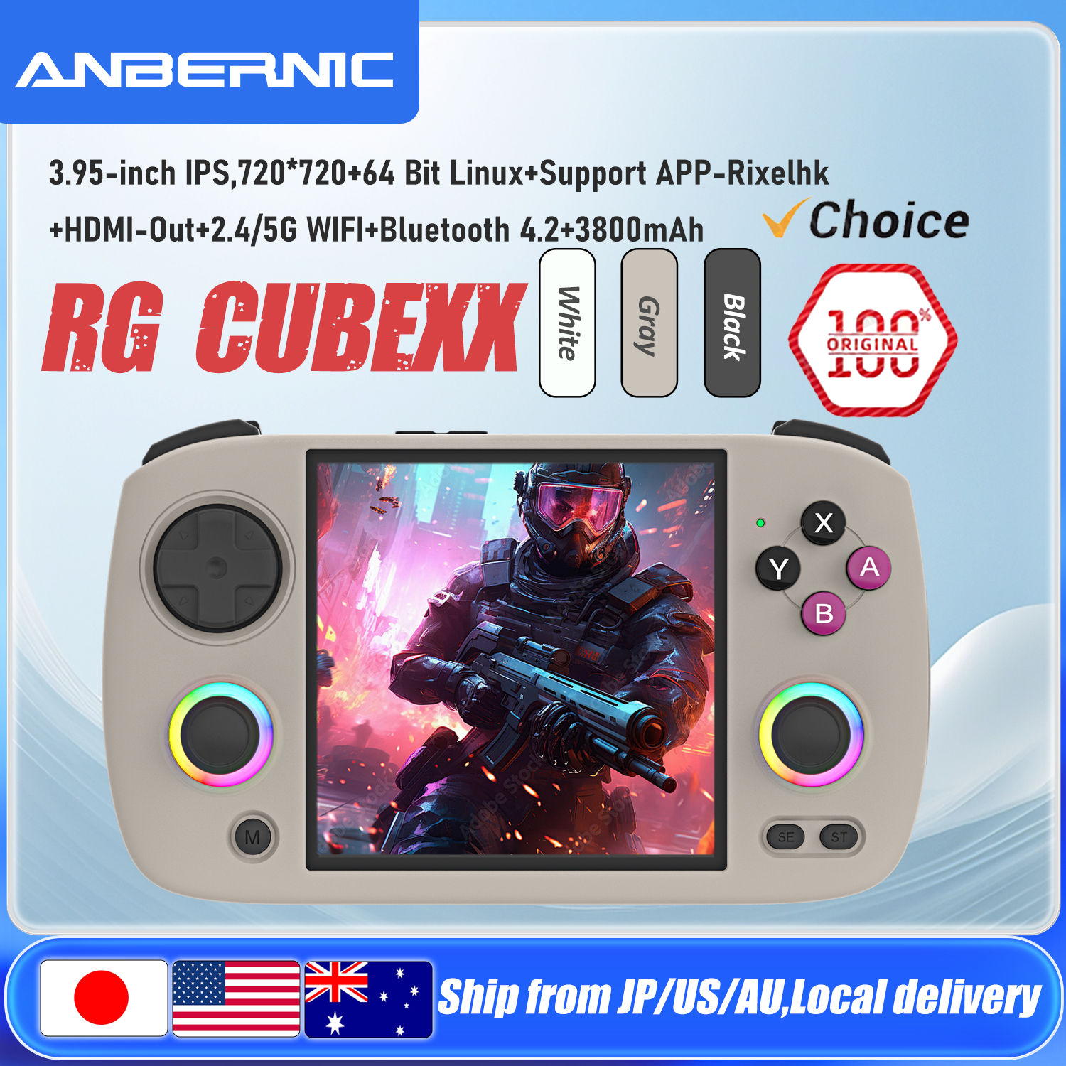 Retro Gaming Qss - ANBERNIC RG CubeXX Handheld Game Console