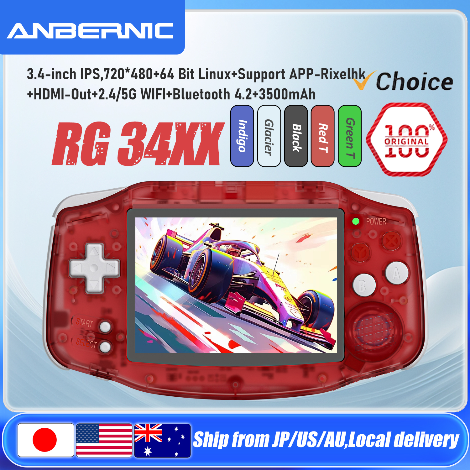 Retro Gaming Qss - ANBERNIC RG34XX Handheld Game Consoles RG