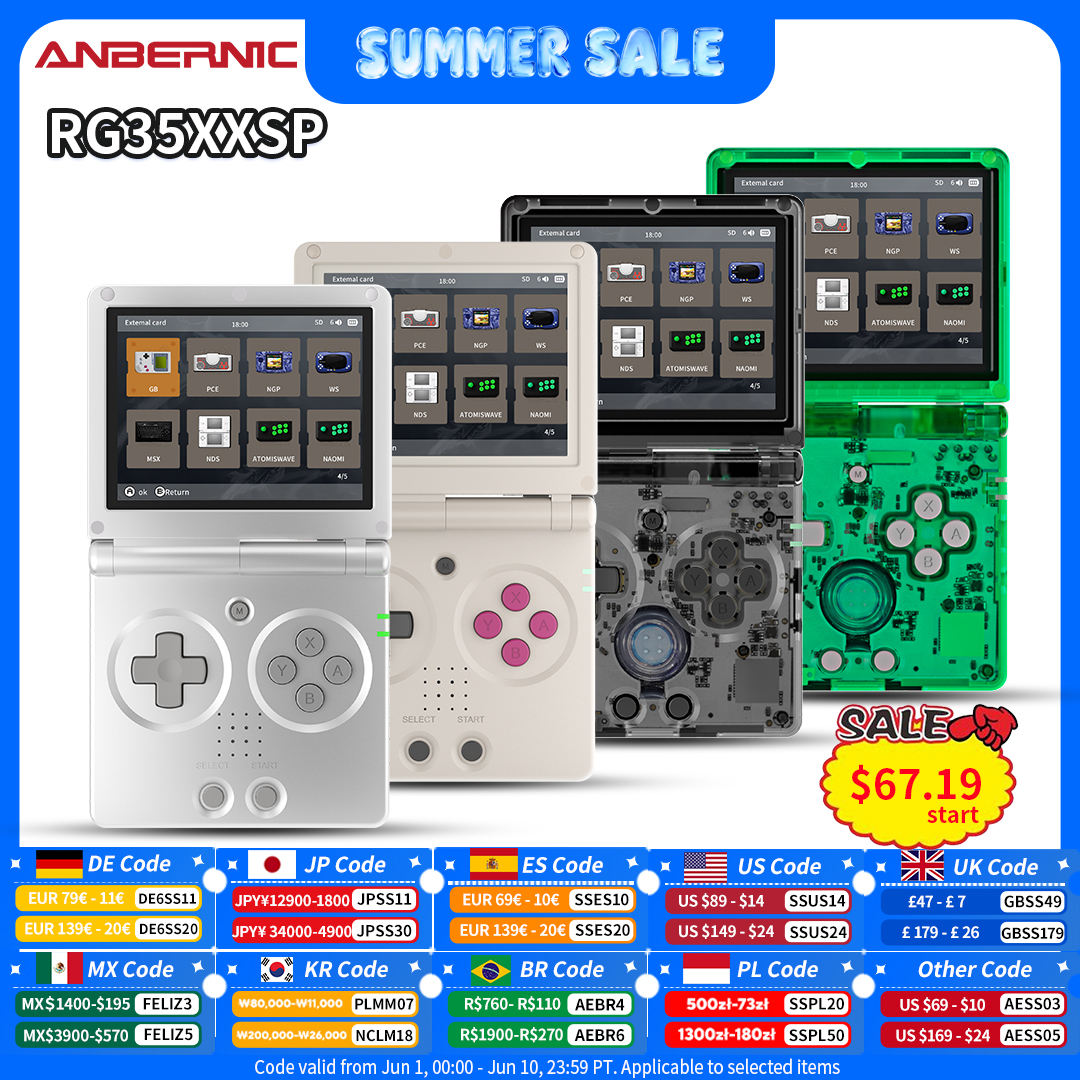 Retro Gaming Aesthetic - Anbernic RG35XXSP Retro Flip Handheld Game
