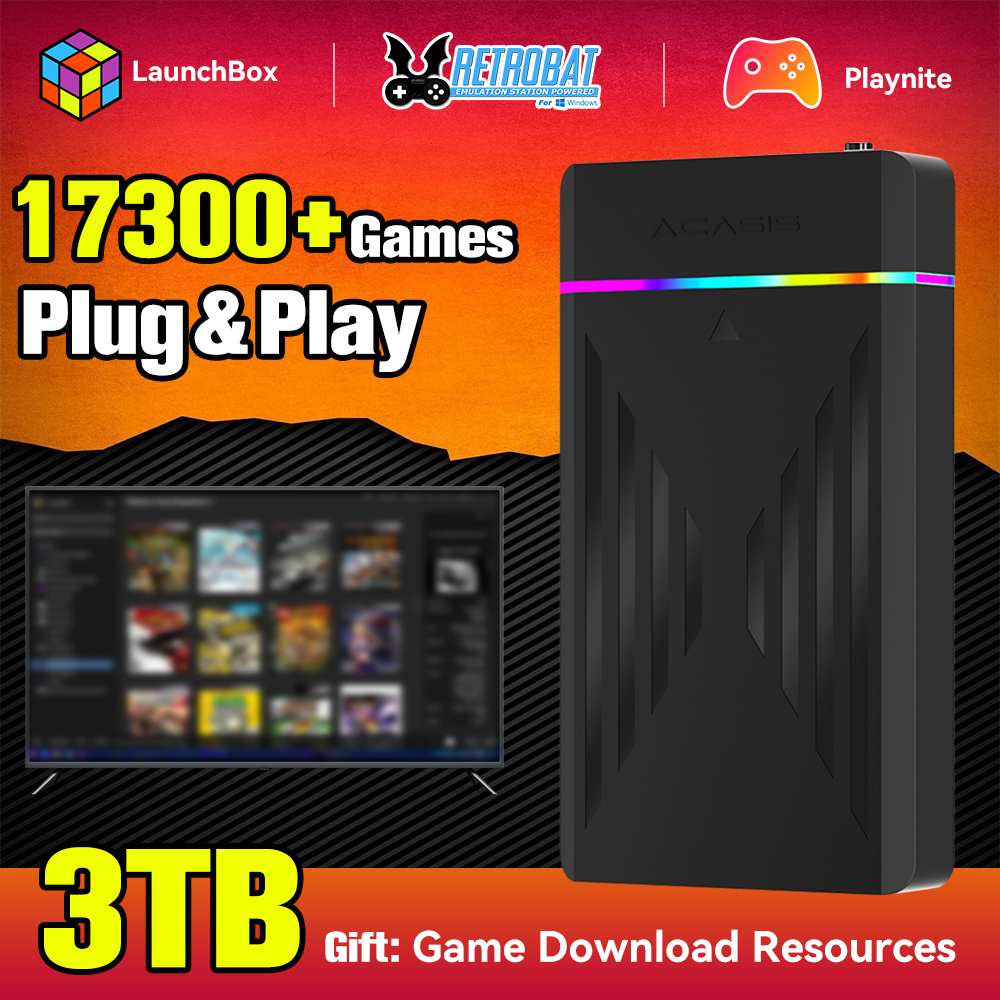 Retro Gaming Corps - JMachen 3T Portable Gaming HDD with