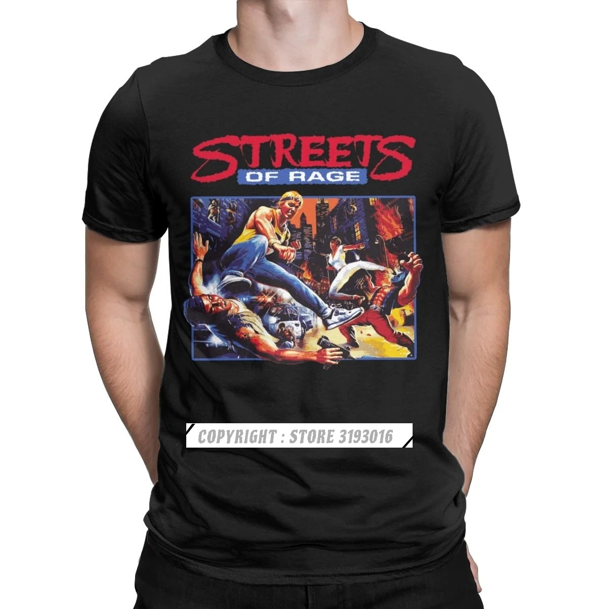 Retro Gaming Aesthetic - Men Streets Of Rage T Shirts