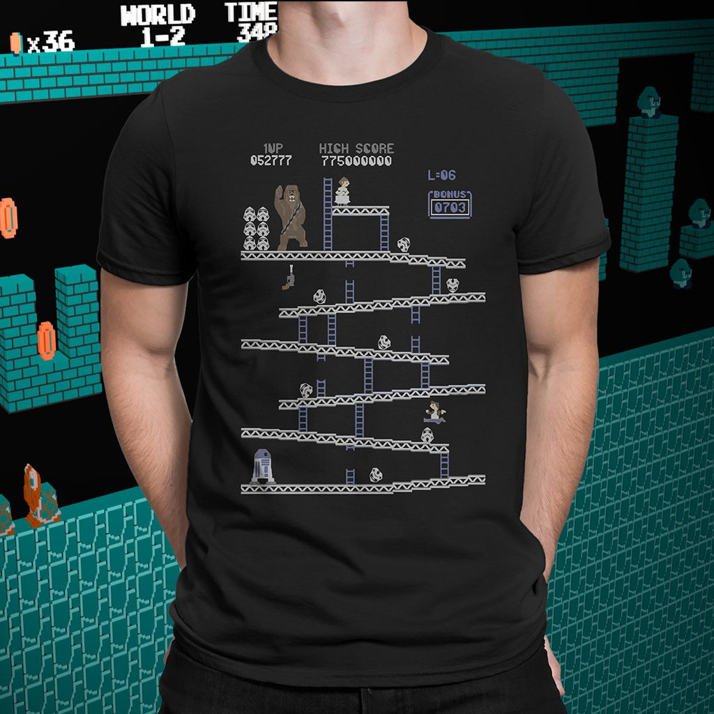 Retro Gaming Aesthetic - Donkey Kong T Shirt 8bit Pixel