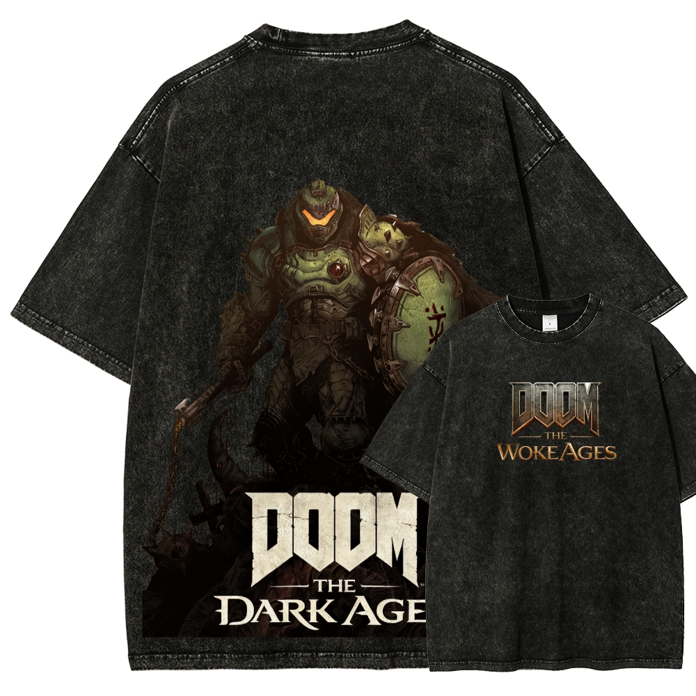 Retro Gaming Aesthetic - Classic FPS Game DOOM Retro Style