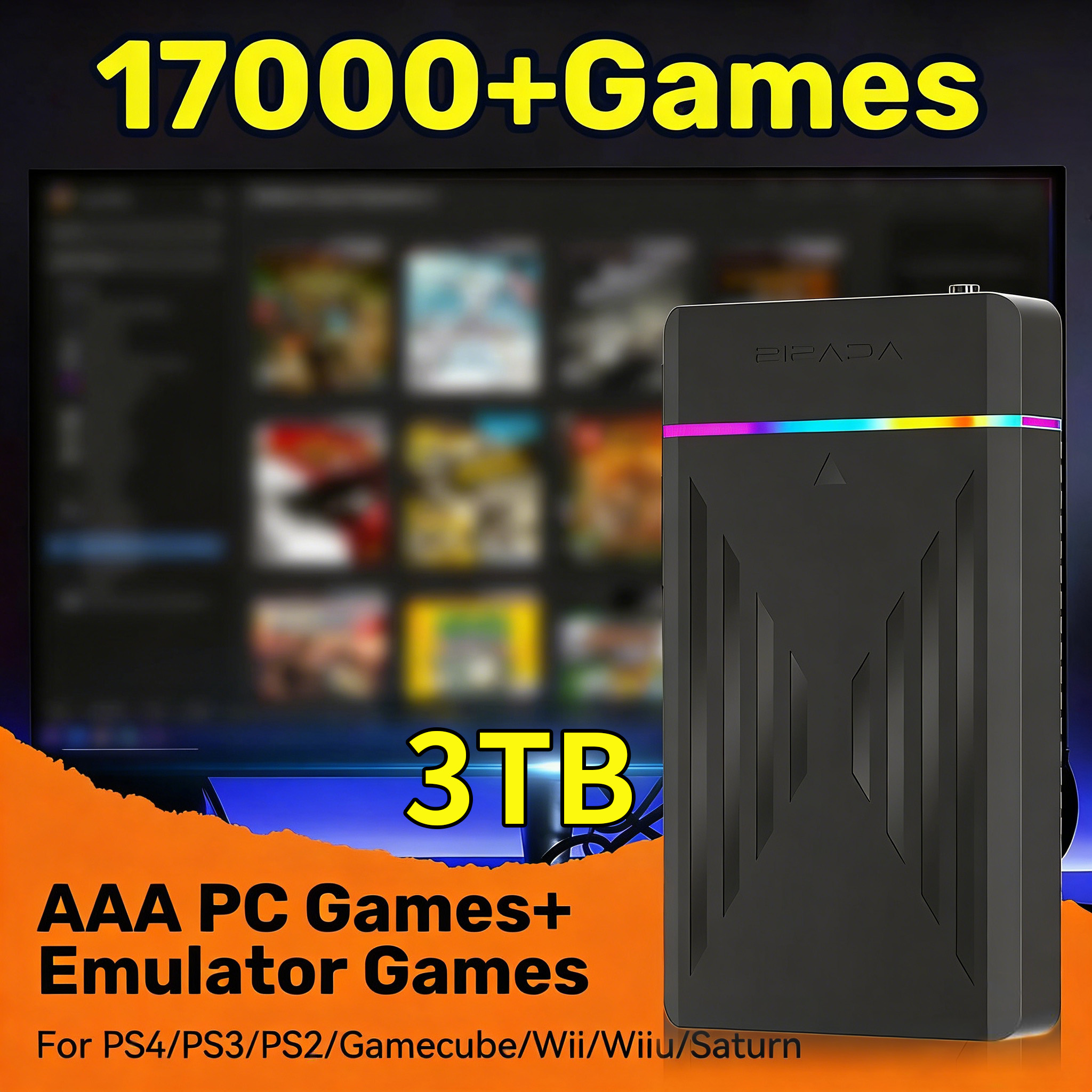 Portable 3TB Gaming HDD Video  - Retro Gaming Ps2 recensione e prezzo
