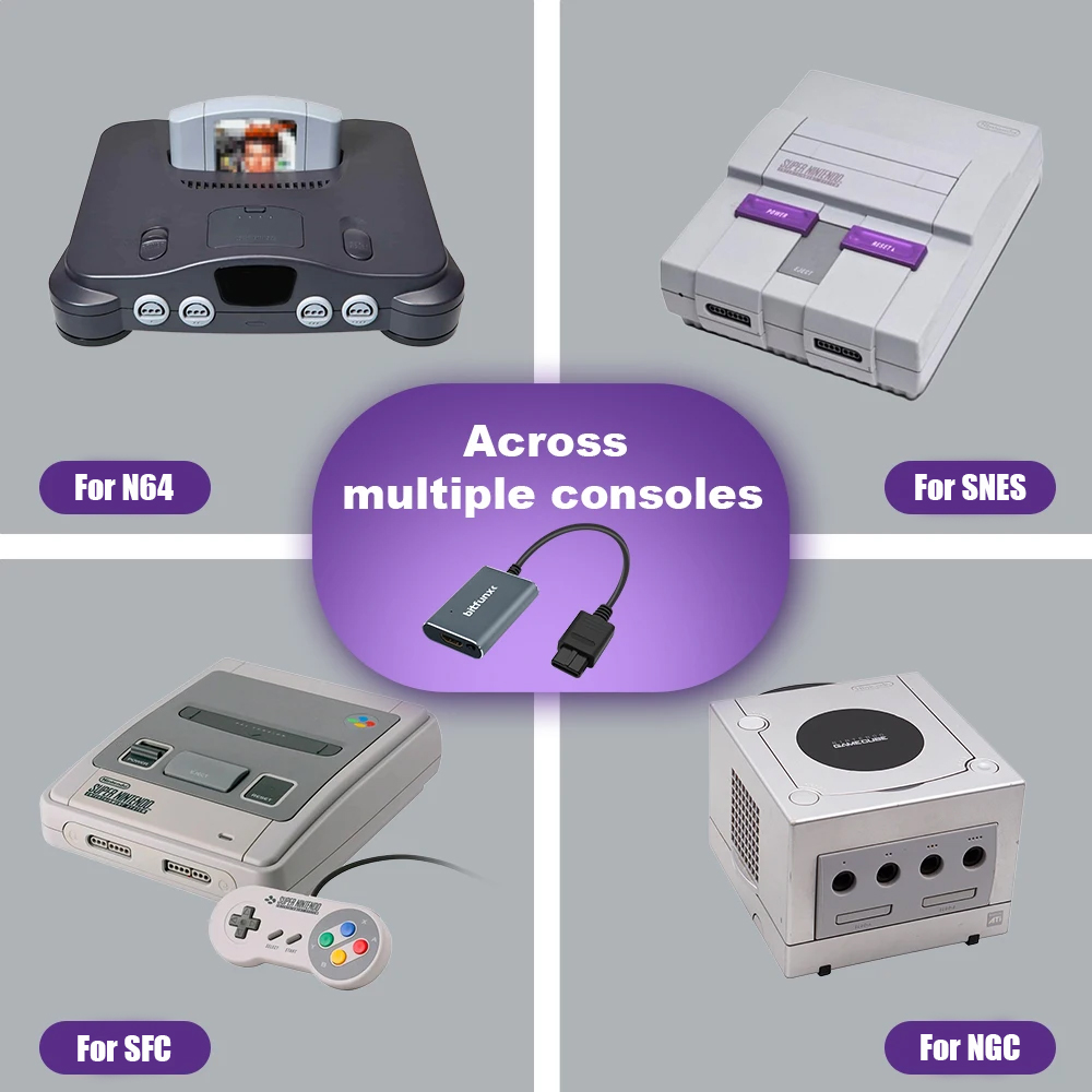 Bitfunx 720P Svideo / AV To HD - Retro Gaming Aesthetic recensione e prezzo