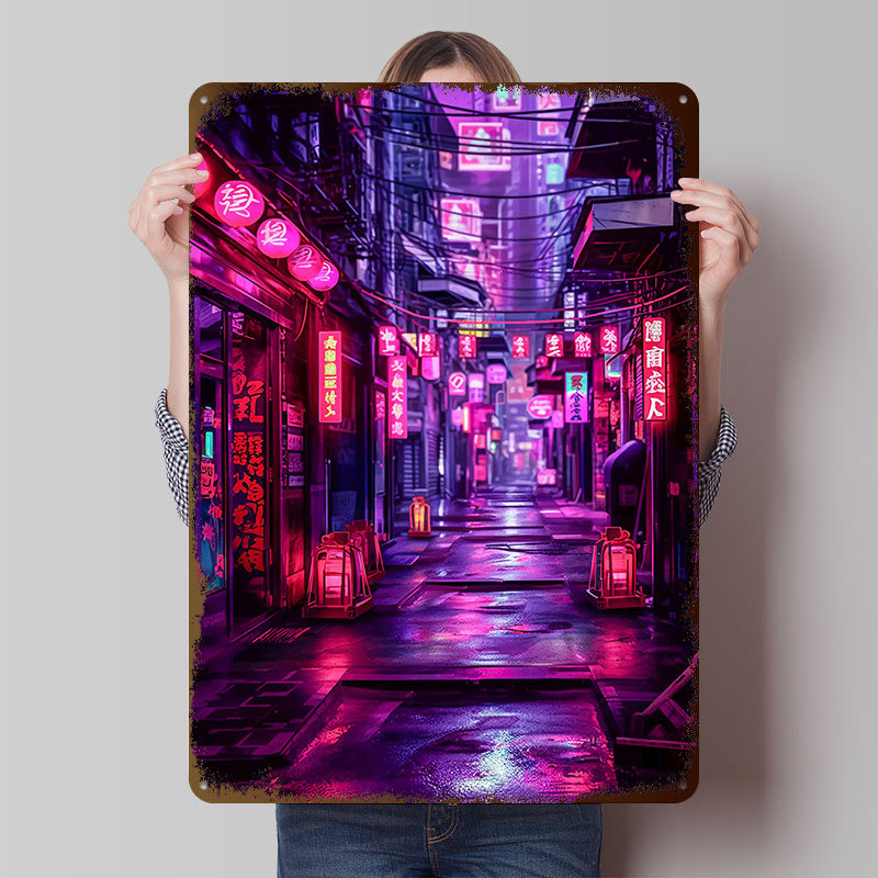 Tokyo Nights Cyberpunk Poster  - Retro Gaming Tokyo recensione e prezzo