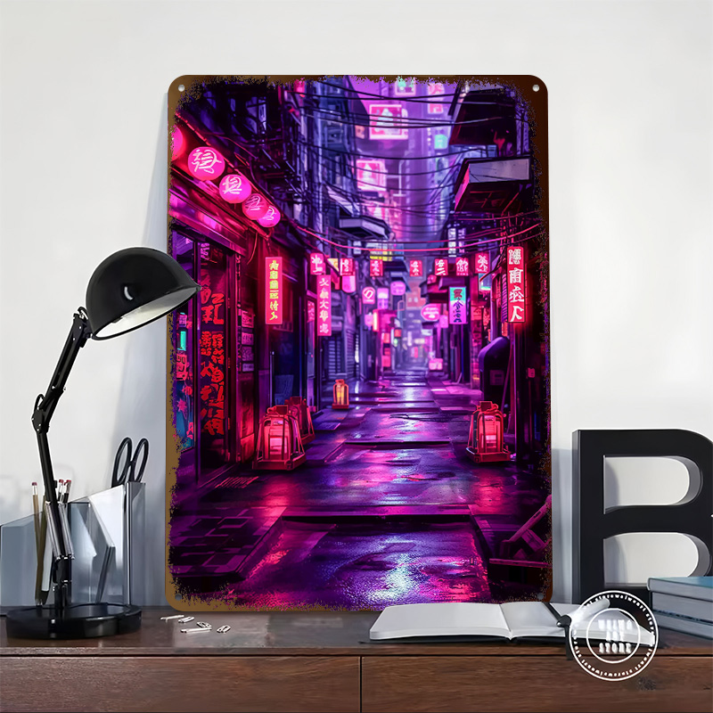 Tokyo Nights Cyberpunk Poster  - Retro Gaming Tokyo recensione e prezzo