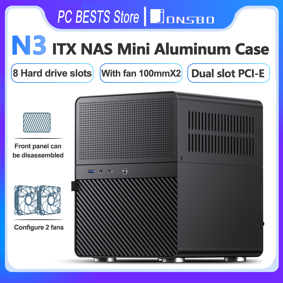 Jonsbo N3 NAS ITX Mini Case Al - Retro Gaming Cabinet recensione e prezzo