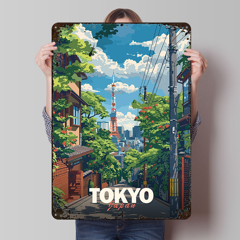Tokyo Skyline Poster Wall Art  - Retro Gaming Tokyo recensione e prezzo