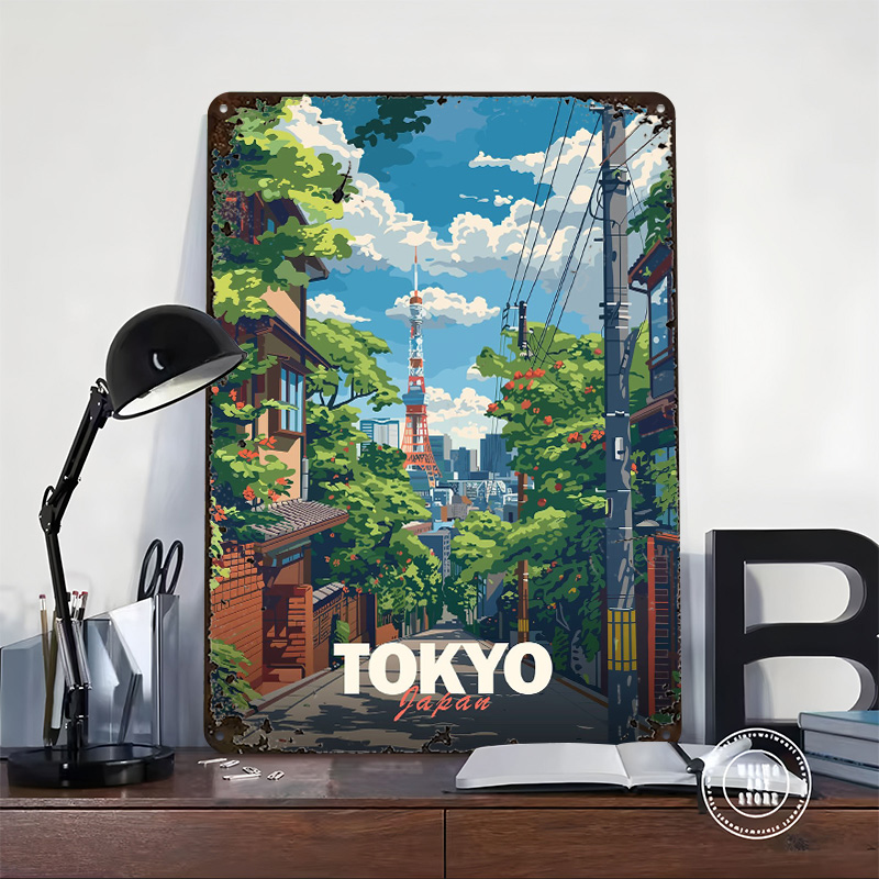 Tokyo Skyline Poster Wall Art  - Retro Gaming Tokyo recensione e prezzo