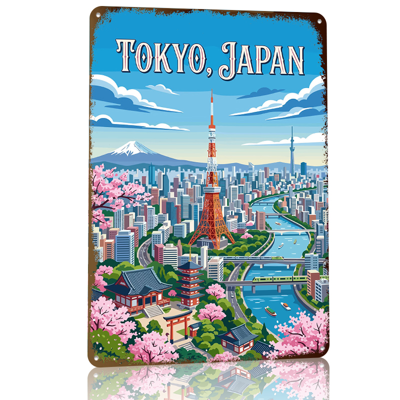 Tokyo Cityscape With Cherry Bl - Retro Gaming Tokyo recensione e prezzo