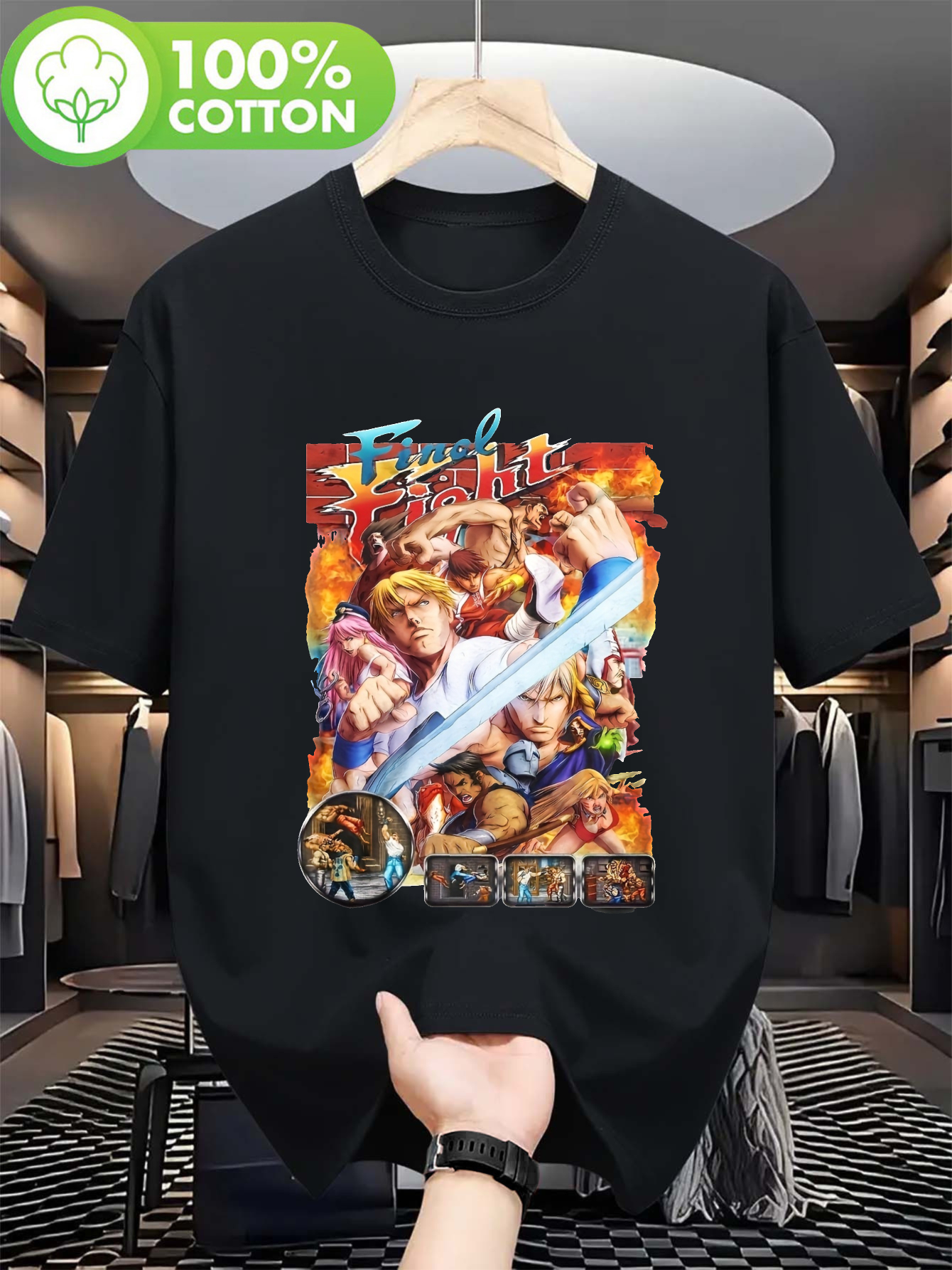 Men' & Women' Final Fight Retr - Retro Gaming Icons recensione e prezzo