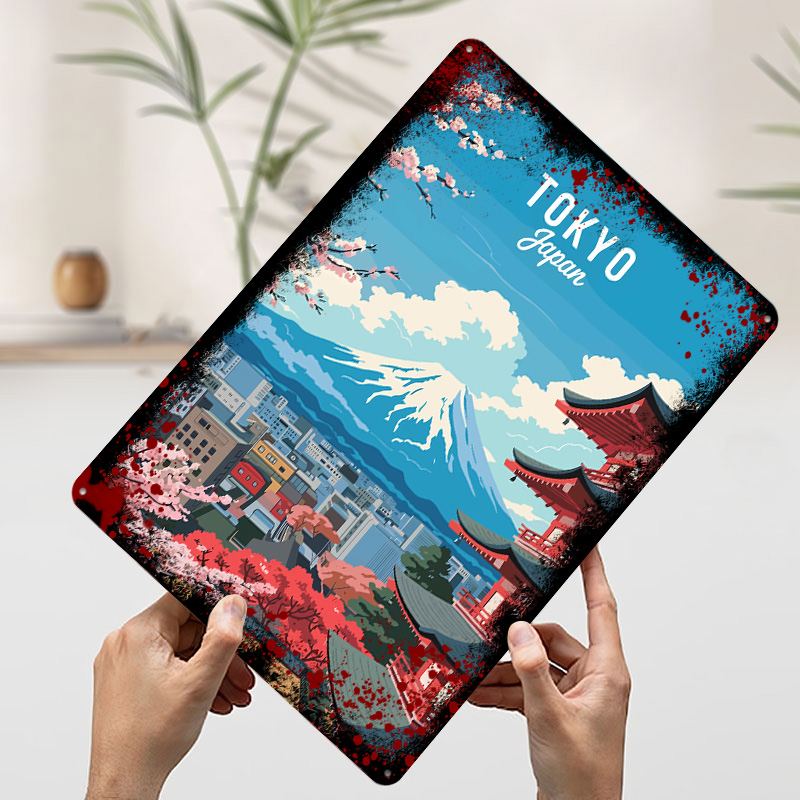 Tokyo Japan Travel Tin Plaque  - Retro Gaming Tokyo recensione e prezzo