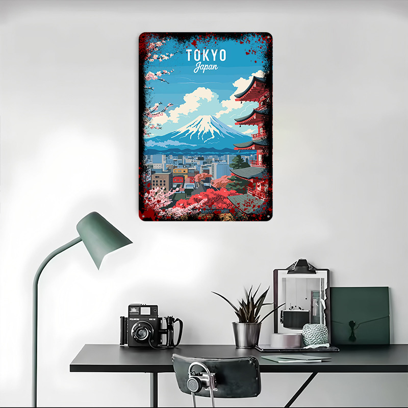 Tokyo Japan Travel Tin Plaque  - Retro Gaming Tokyo recensione e prezzo