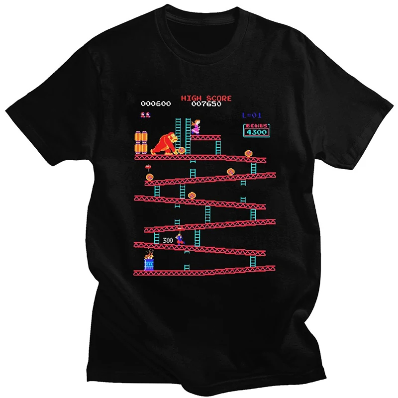 Funny Donkey Kong T Shirt Men  - Retro Gaming Aesthetic recensione e prezzo