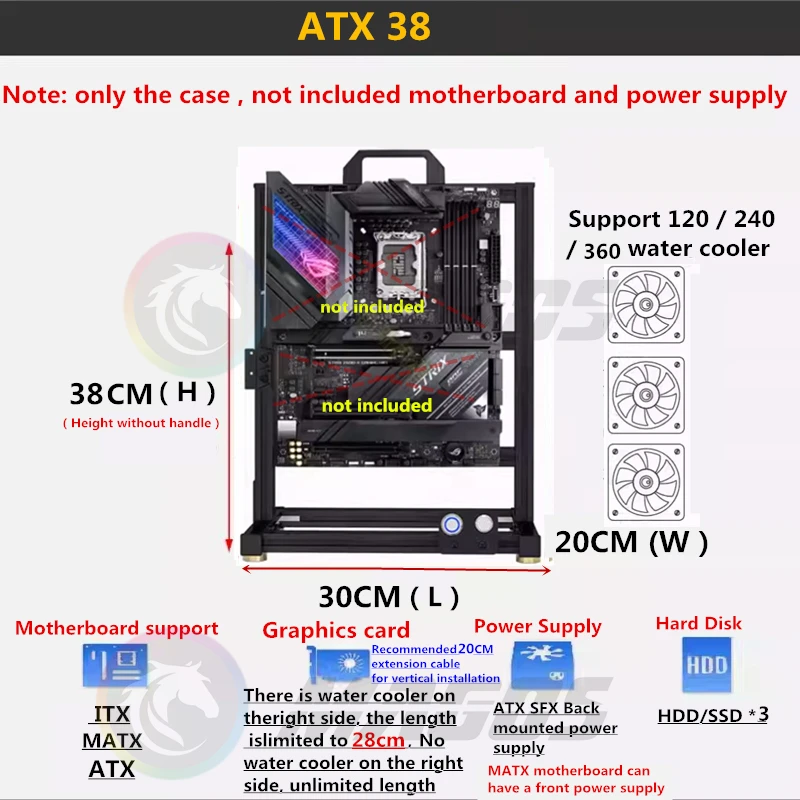 Computer Case Open Frame DIY G - Retro Gaming Cabinet recensione e prezzo