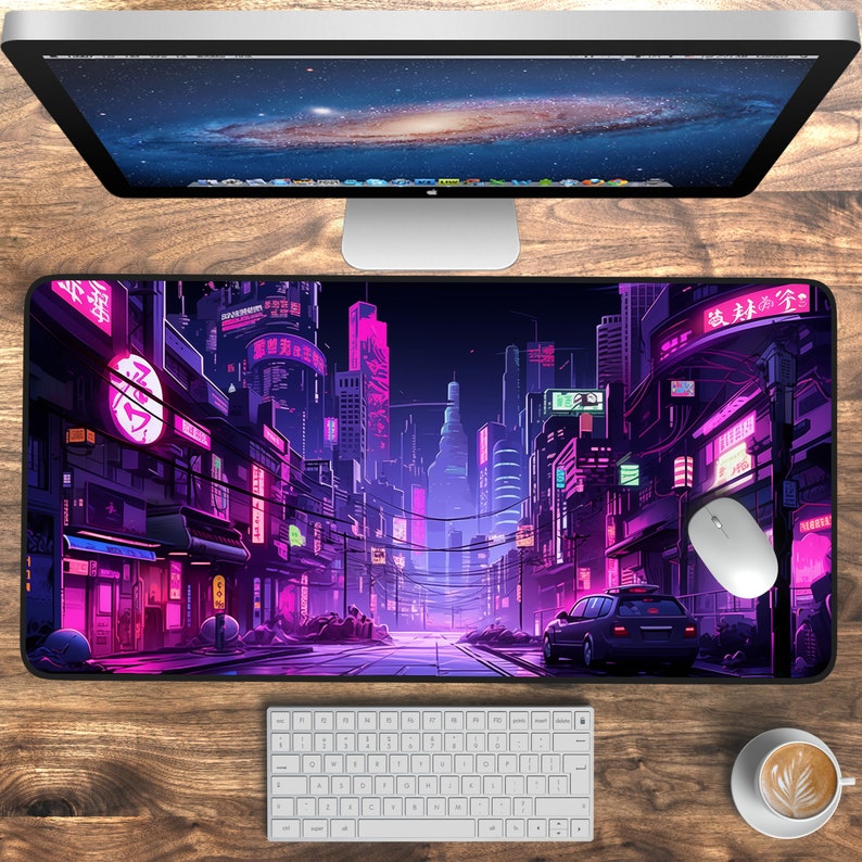 Neon Tokyo Desk Mats, Retro St - Retro Gaming Tokyo recensione e prezzo