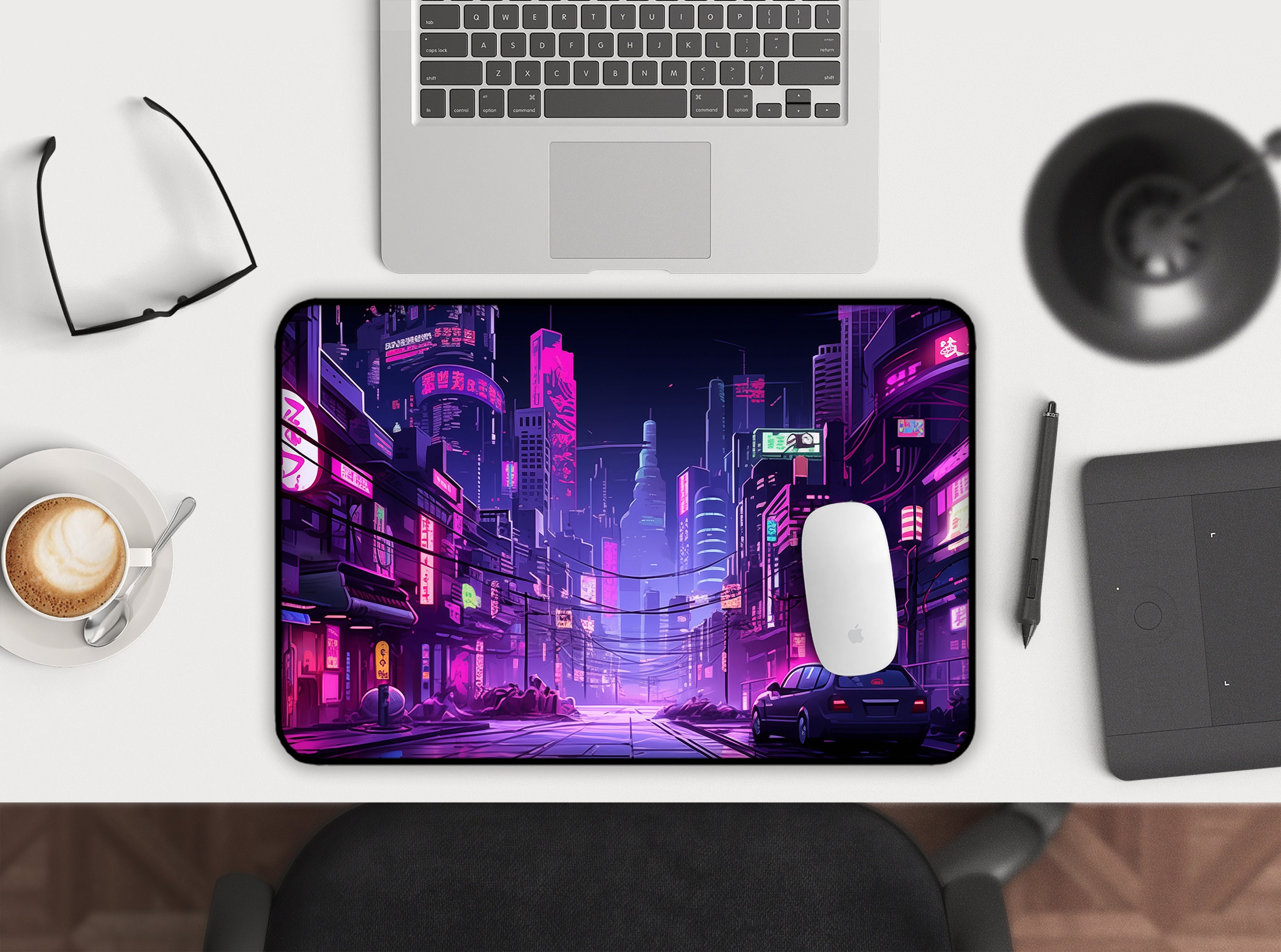 Neon Tokyo Desk Mats, Retro St - Retro Gaming Tokyo recensione e prezzo
