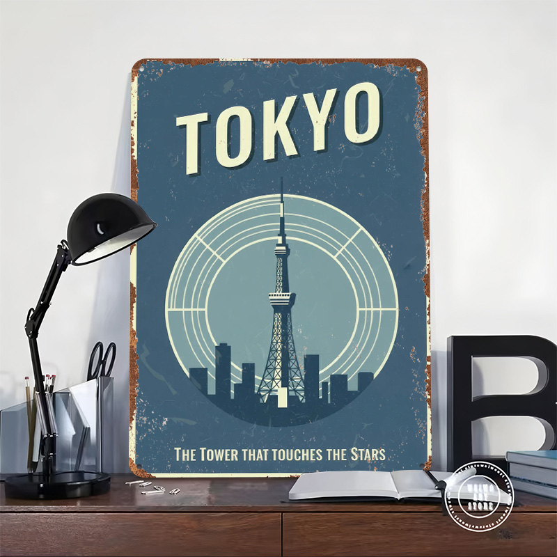 Tokyo Tower Vintage Travel Pri - Retro Gaming Tokyo recensione e prezzo
