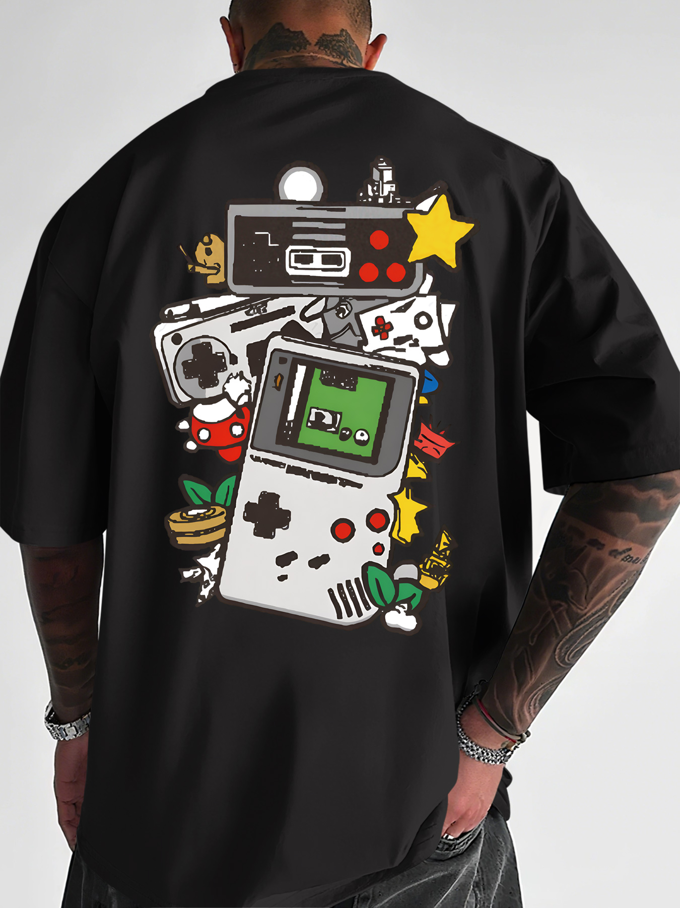 Men's Retro Gaming T-Shirt Gam - Retro Gaming Icons recensione e prezzo