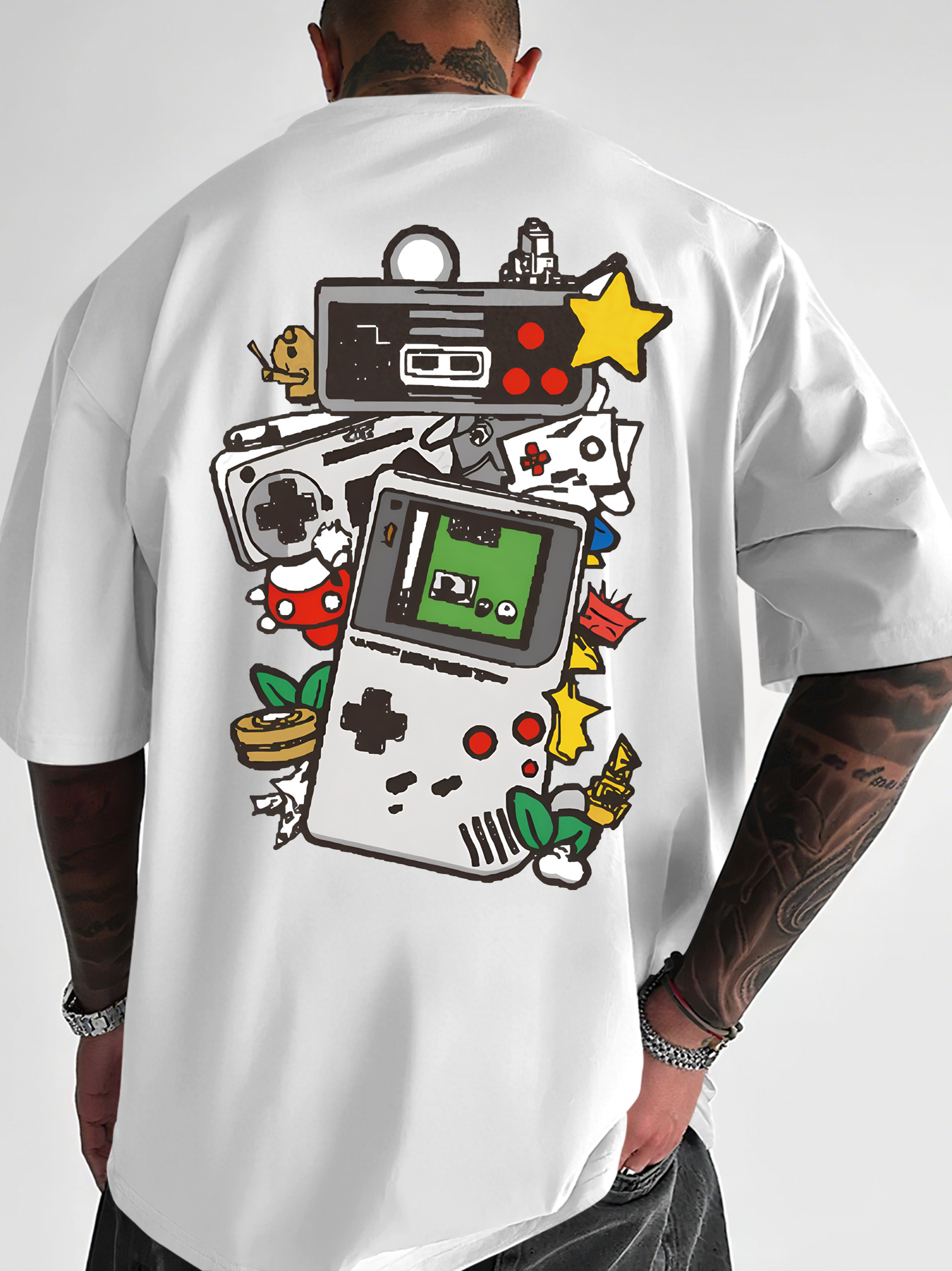 Men's Retro Gaming T-Shirt Gam - Retro Gaming Icons recensione e prezzo