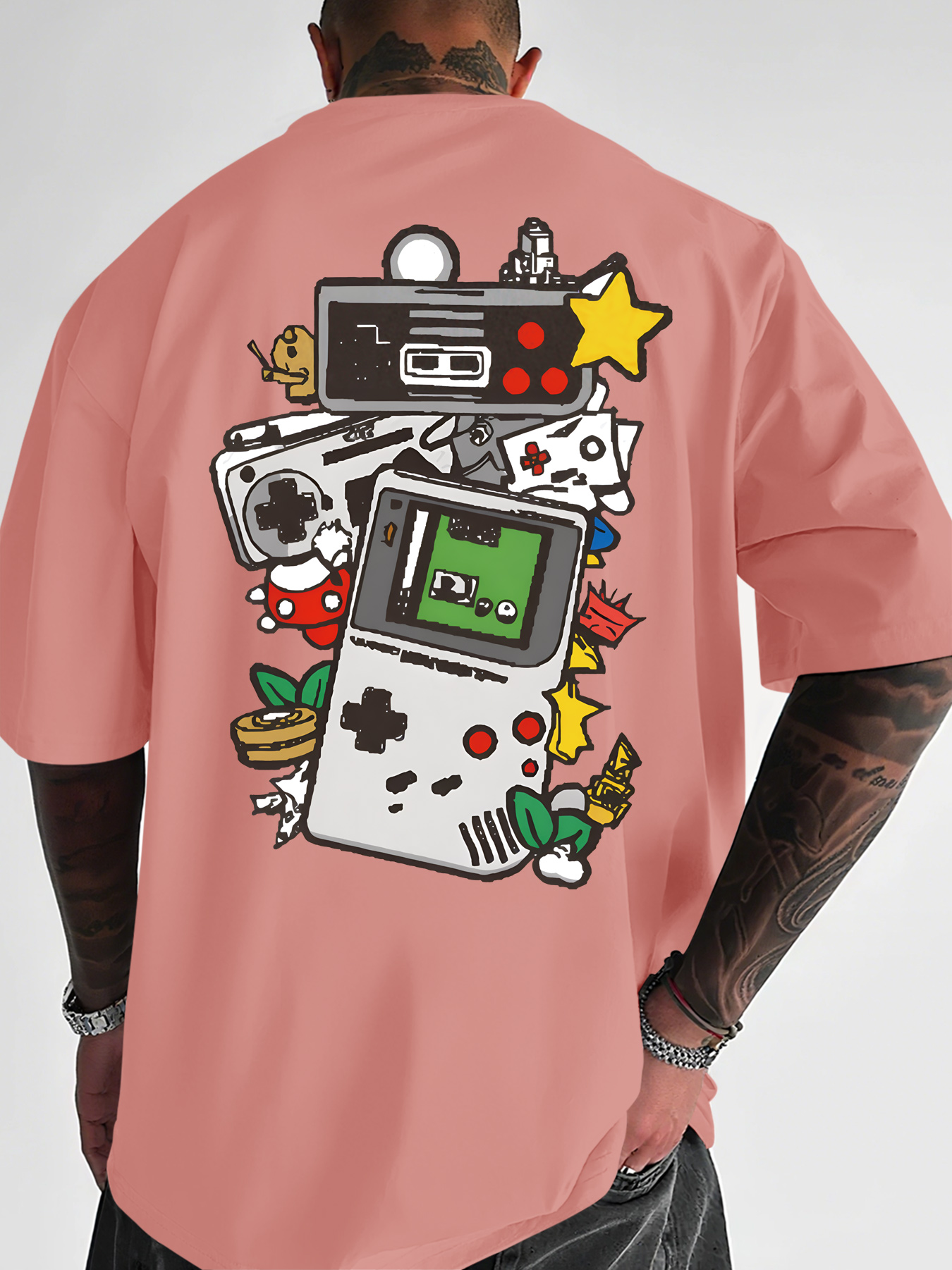 Men's Retro Gaming T-Shirt Gam - Retro Gaming Icons recensione e prezzo