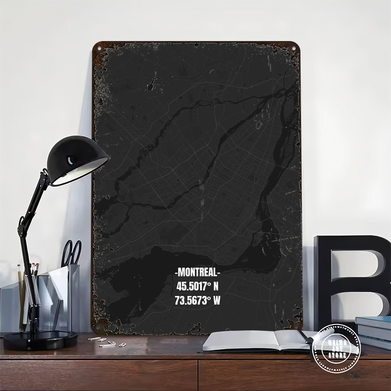 Montreal Map Metal Poster Cust - Retro Gaming Montreal recensione e prezzo