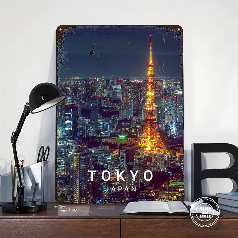 Tokyo By Night Poster Wall Art - Retro Gaming Tokyo recensione e prezzo