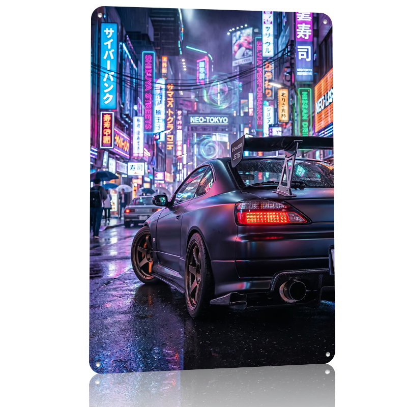 Cyberpunk Silvia S15 Car in Ne - Retro Gaming Tokyo recensione e prezzo