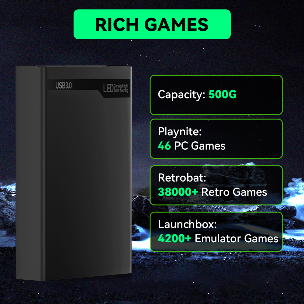 MIX500G Game Hard Drive With 3 - Retro Gaming Ps2 recensione e prezzo