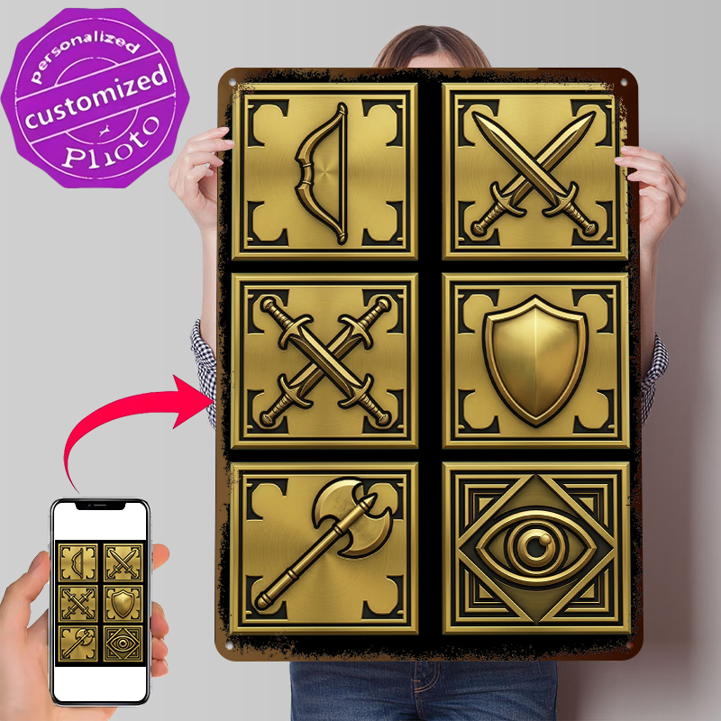 Fantasy Game Icons Tinplate Po - Retro Gaming Icons recensione e prezzo