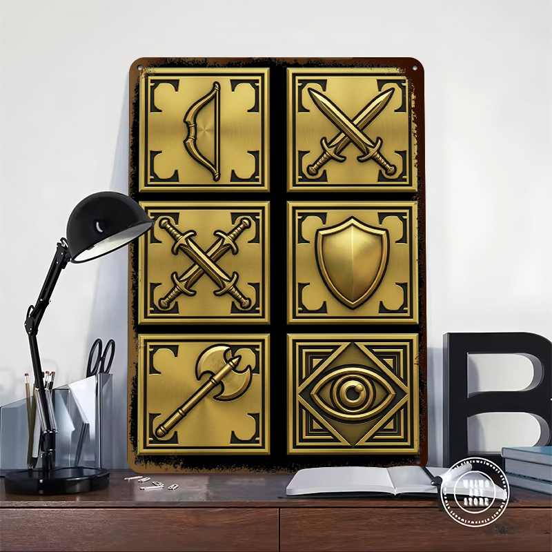Fantasy Game Icons Tinplate Po - Retro Gaming Icons recensione e prezzo
