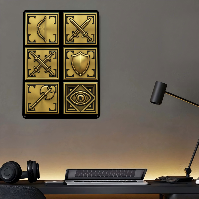 Fantasy Game Icons Tinplate Po - Retro Gaming Icons recensione e prezzo