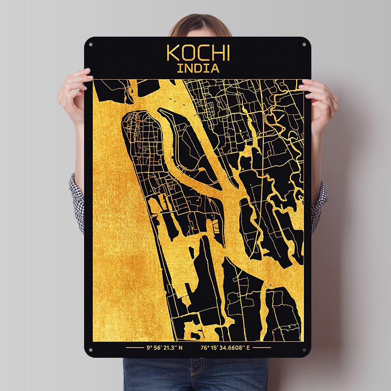 Kochi Kerala India Printed Pos - Retro Gaming India recensione e prezzo