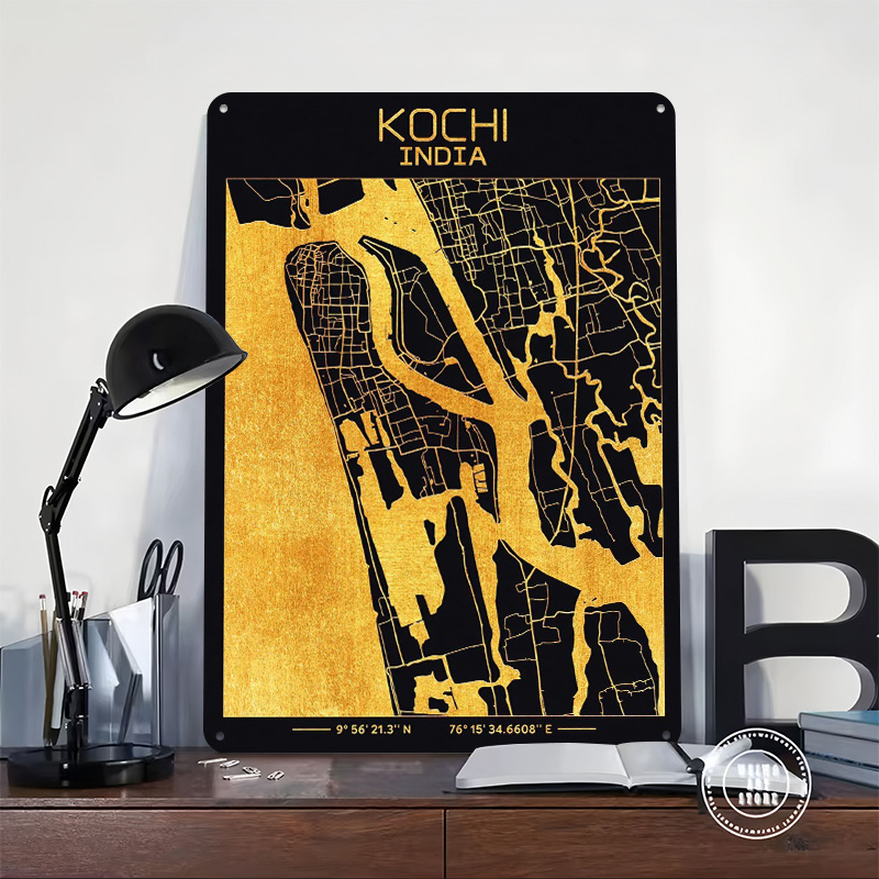 Kochi Kerala India Printed Pos - Retro Gaming India recensione e prezzo