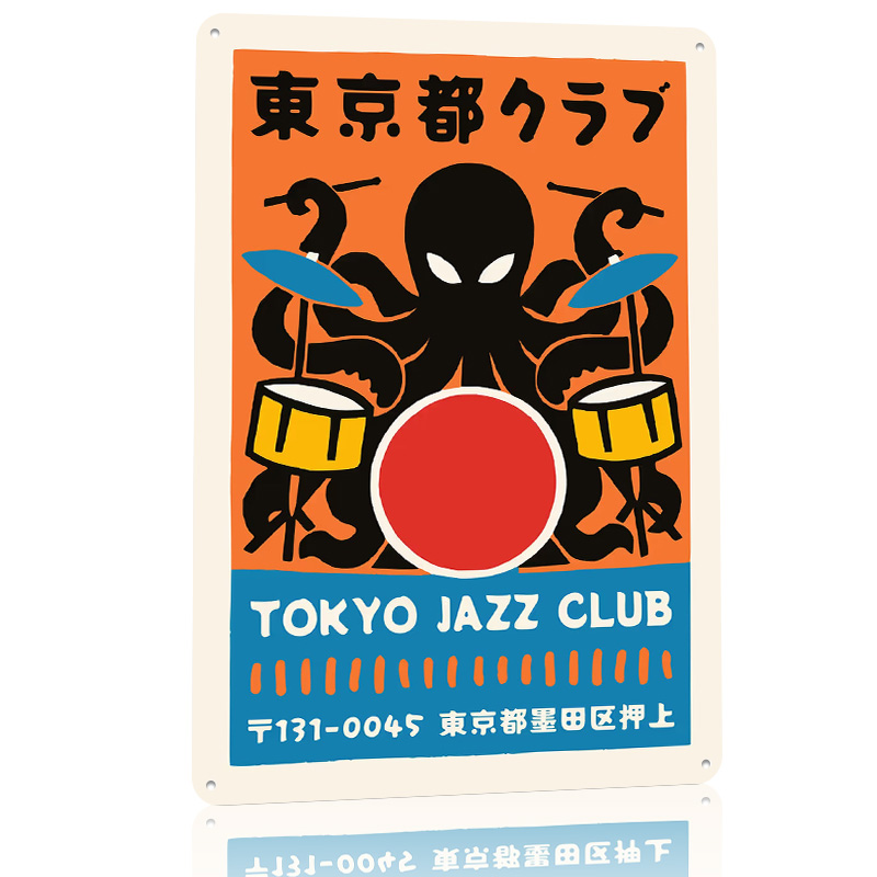Tokyo Jazz Club Metal Poster C - Retro Gaming Tokyo recensione e prezzo